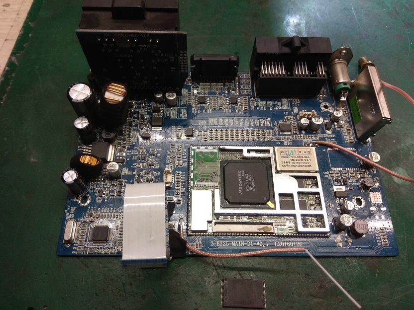 5. Выпаеваем Nand память